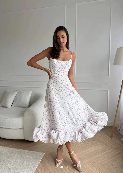 Romantic Chiffon Maxi Dress