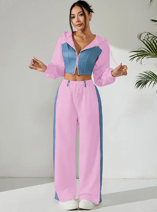 Color-Toned Graphic Sports Suit