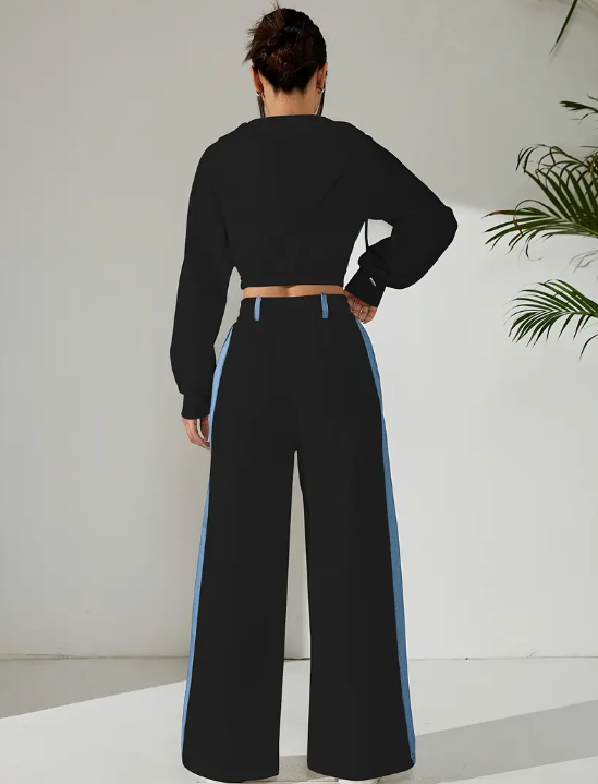 Color-Toned Graphic Sports Suit