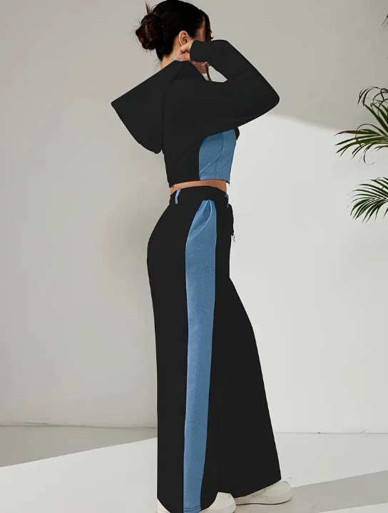 Color-Toned Graphic Sports Suit