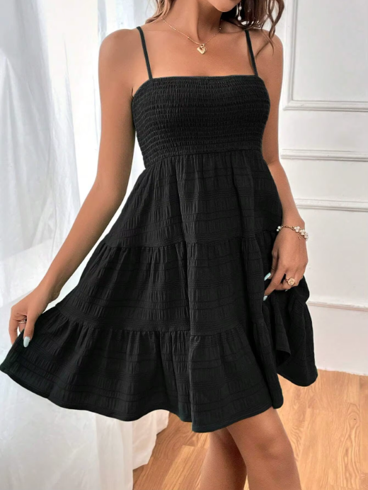 Bohemian Tarzı Kolsuz Backless Mini Elbise