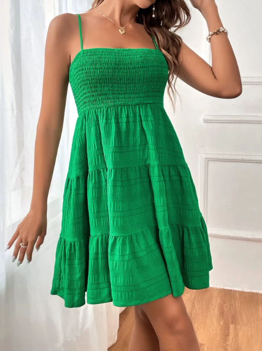 Bohemian Tarzı Kolsuz Backless Mini Elbise