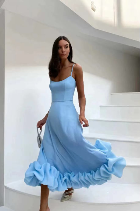 Romantic Chiffon Maxi Dress