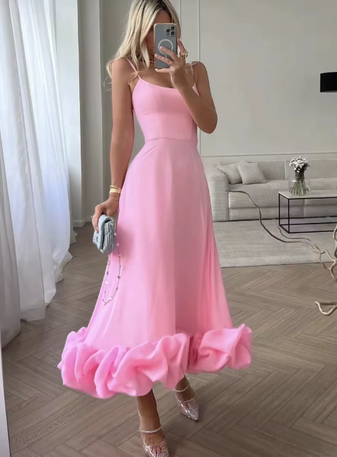 Romantic Chiffon Maxi Dress