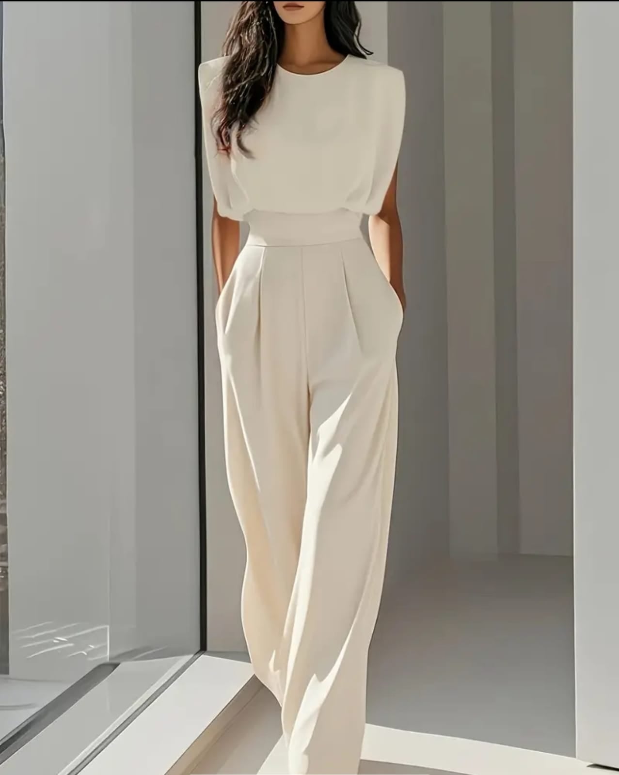 Plain Colored Strappy Jumpsuit for Women